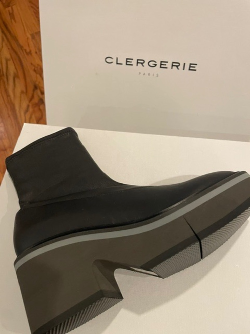 Clergerie sock ankle boots.